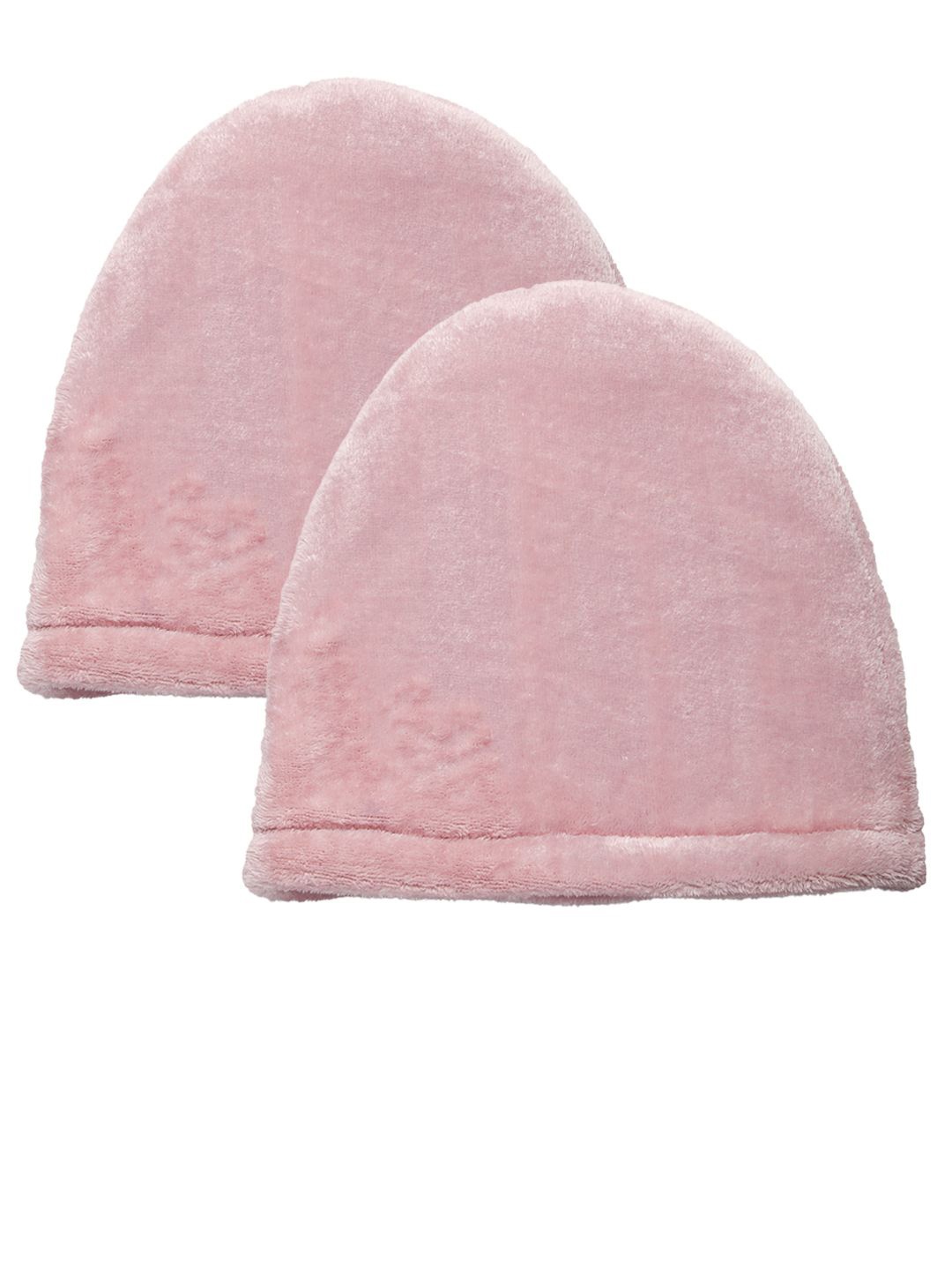 

KLOTTHE Girls Pack Of 2 Wollen Beanie Caps, Pink