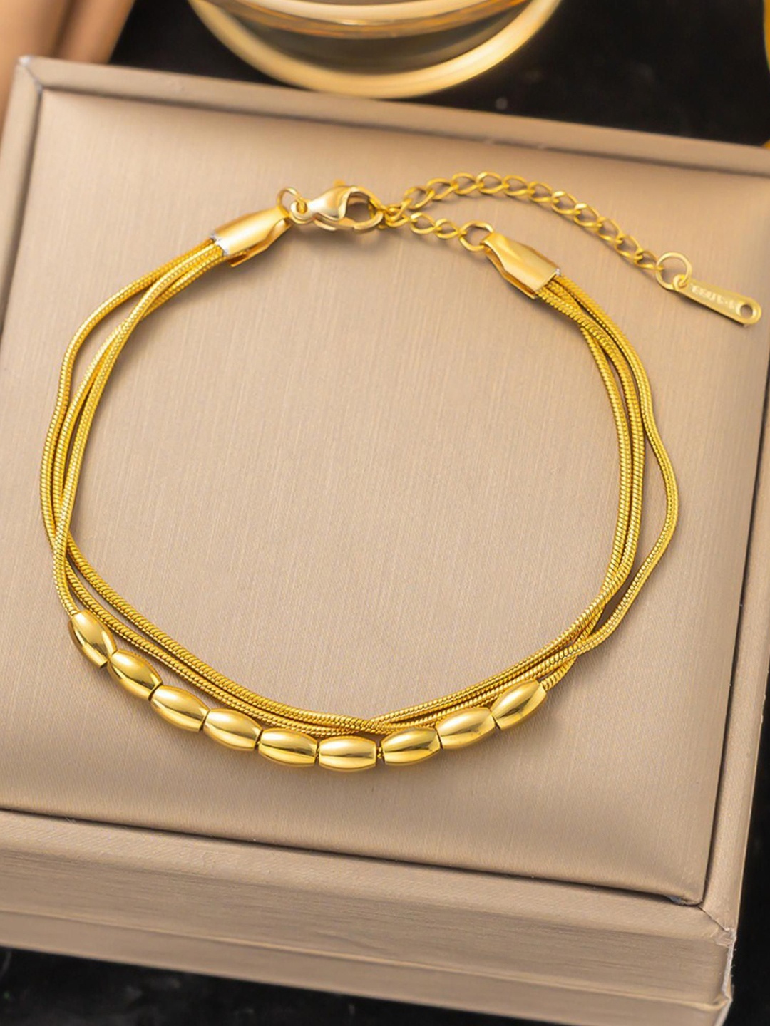 

MYKI Gold-Plated Stainless Steel Multistrand Bracelet