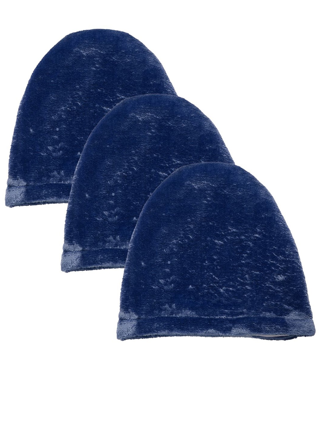 

KLOTTHE Girls Pack Of 3 Wollen Beanie Caps, Blue
