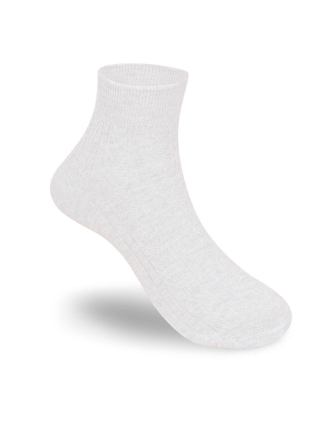 

FOOTPRINTS Women Self-Design Ankle-Length Socks, White