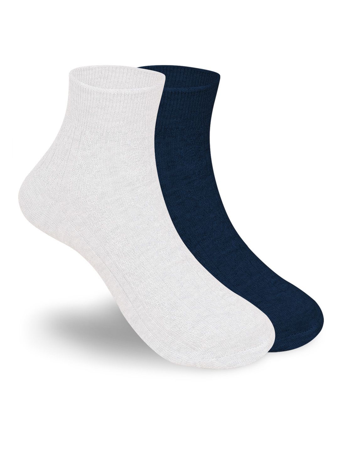 

FOOTPRINTS Women Pack Of 2 Ankle-Length Socks, Navy blue