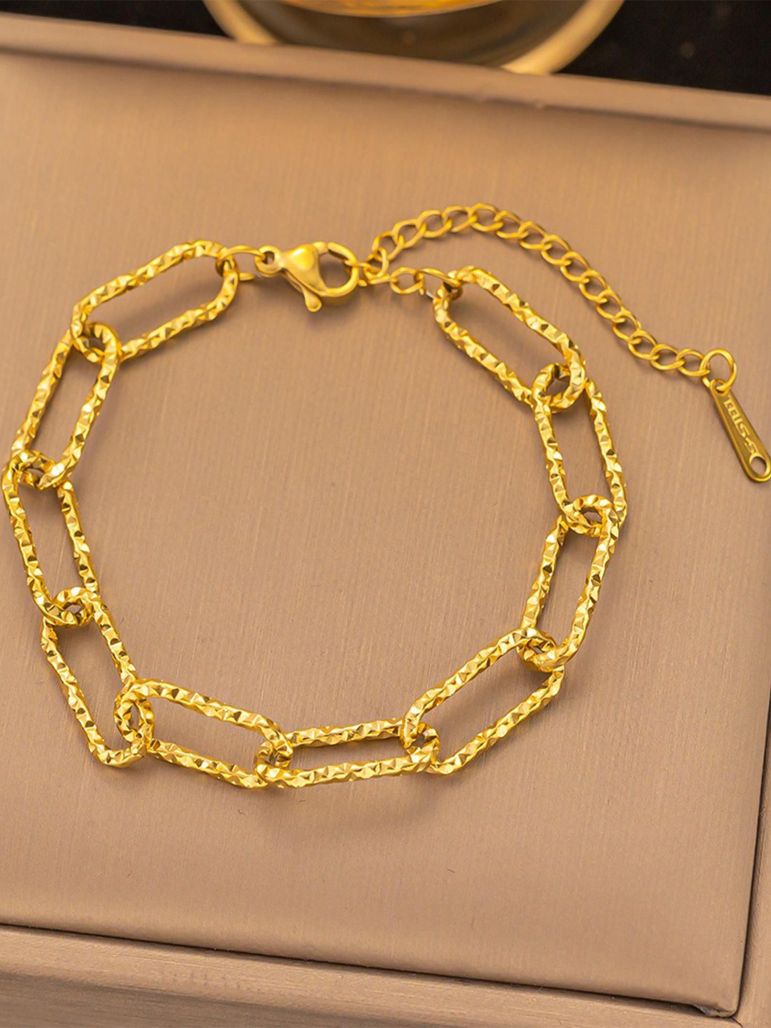 

MYKI Stainless Steel Gold-Plated Wraparound Bracelet