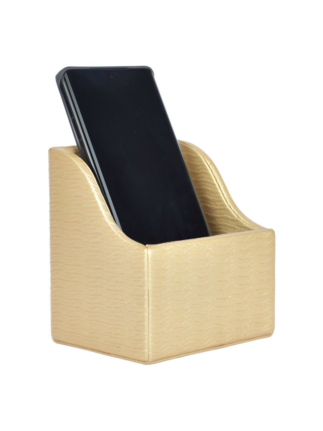 

Premsons Gold Toned Desk Mobile Holder Organiser