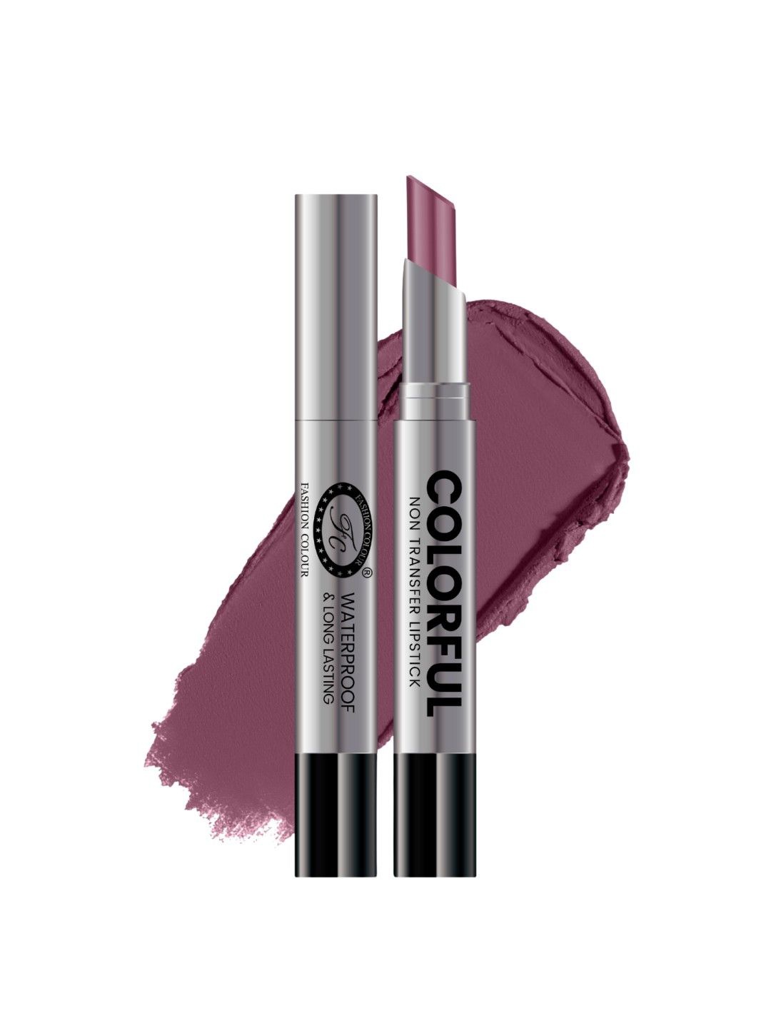 

Fashion Colour Colorful Long Lasting & Non-Transfer Lipstick - 2.6g - Lousia Red 322, Purple