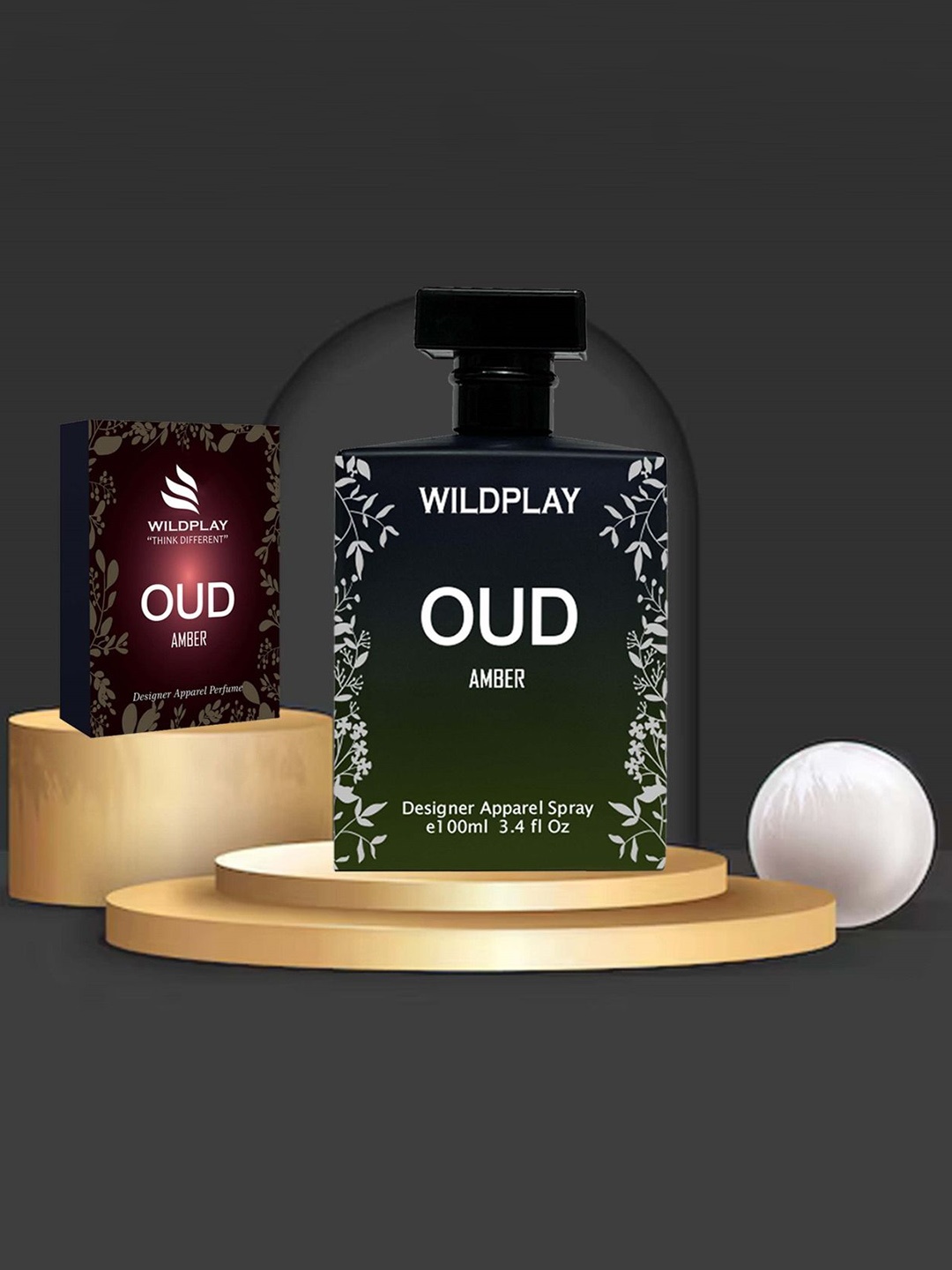 

WILDPLAY Oud Amber Long Lasting Eau De Parfum - 100 ml, Black