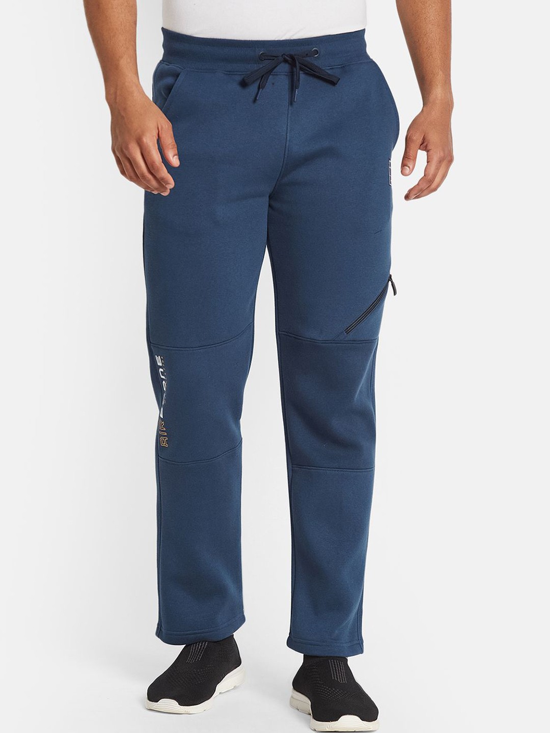 

Octave Men Mid-Rise Casual Track Pants, Blue