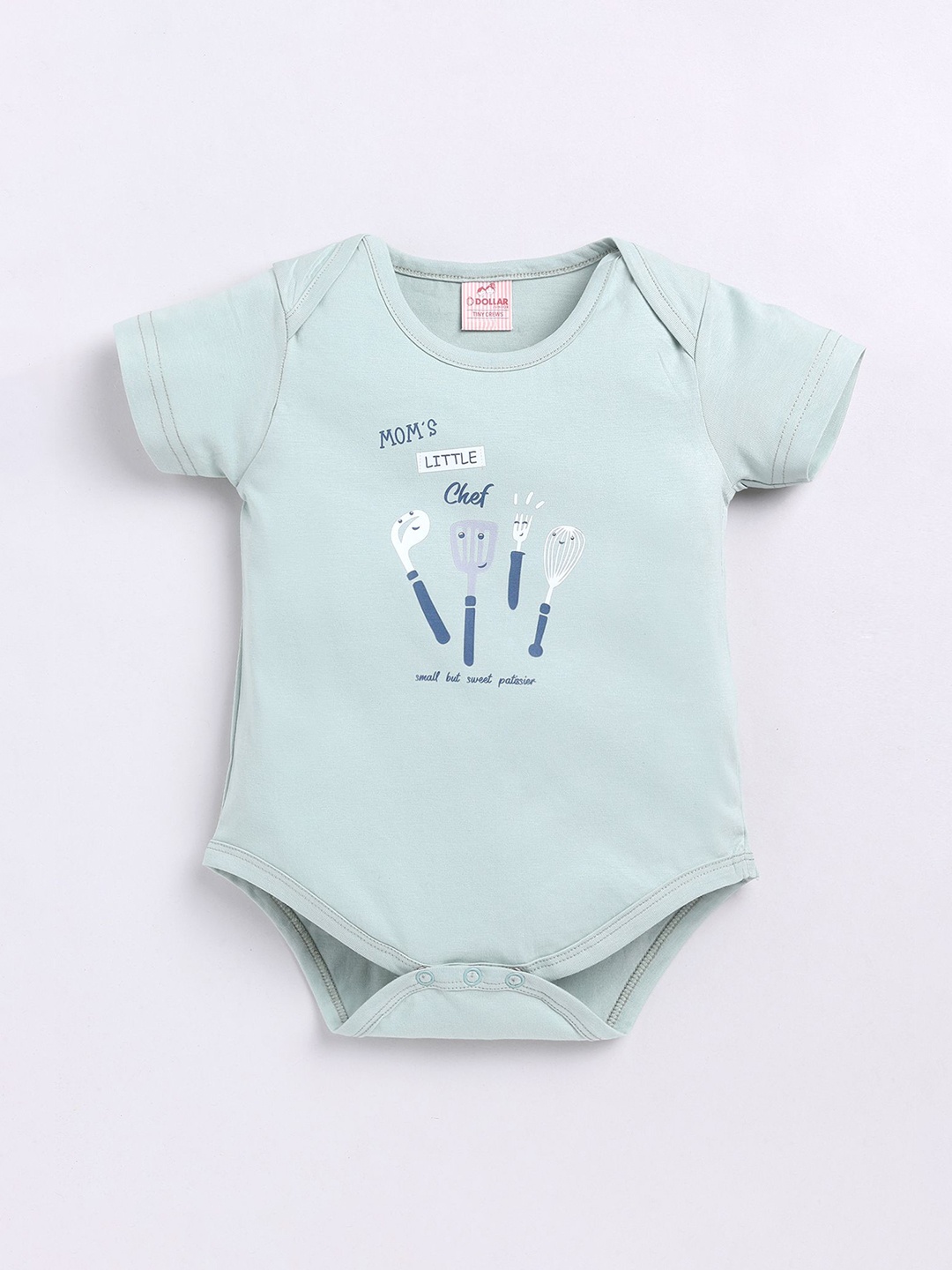 

Dollar Infants Kids Short Sleeves Printed Bodysuit, Green