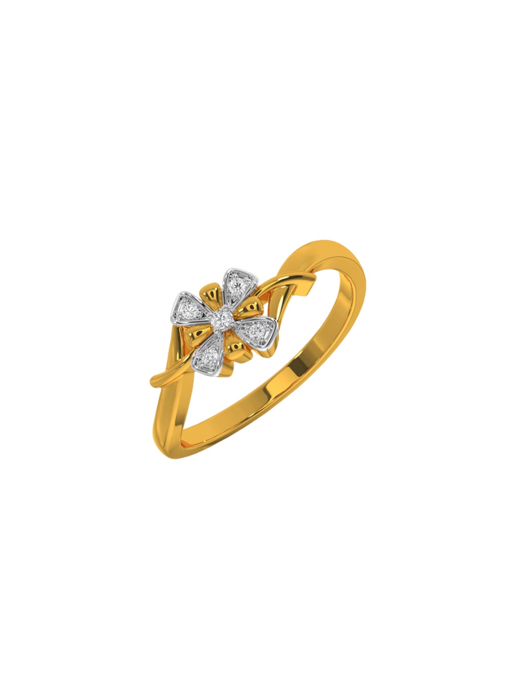 

KISNA DIAMOND AND GOLD JEWELLERY 18KT Yellow Gold Diamond Ring