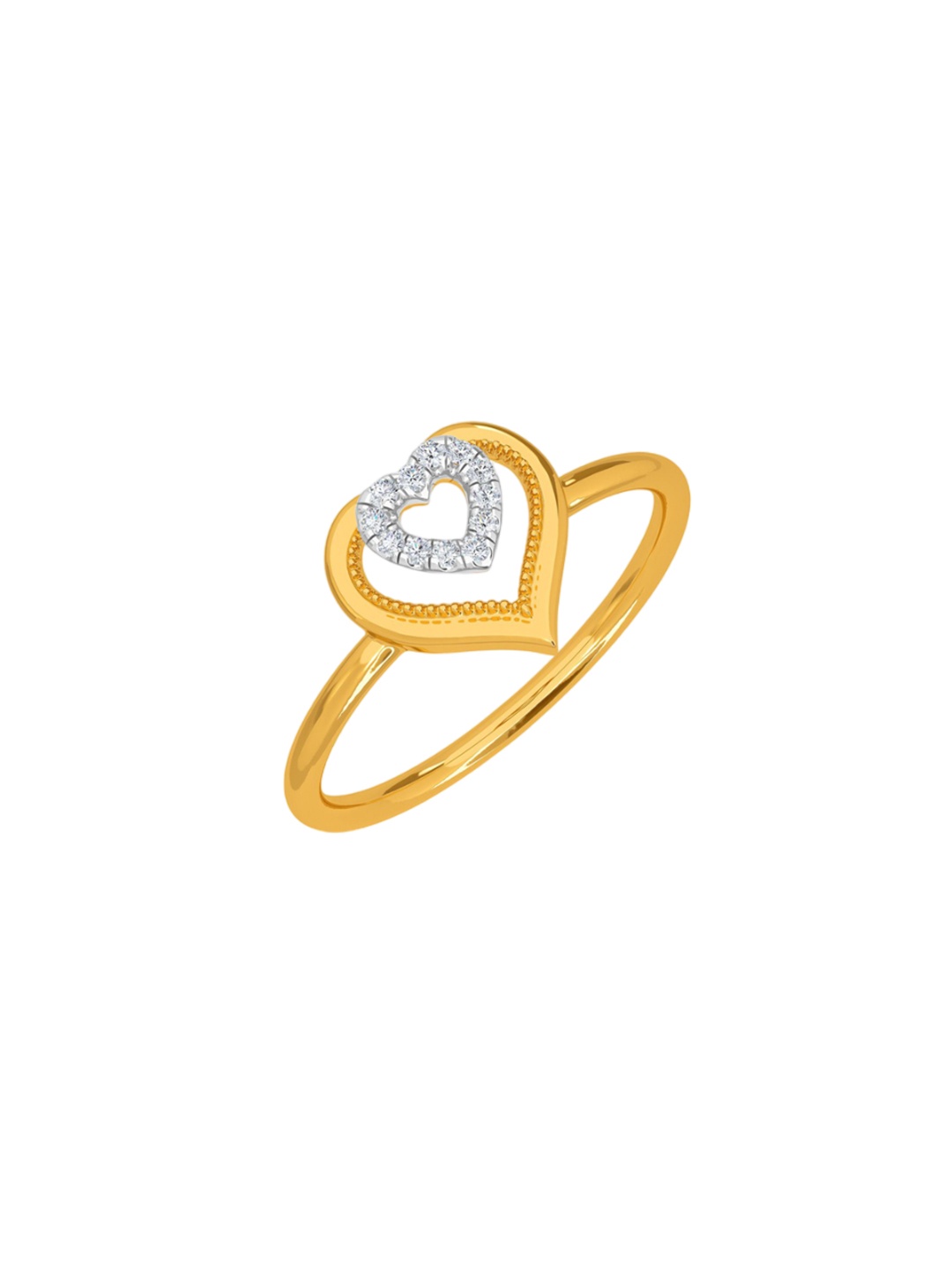 

KISNA DIAMOND AND GOLD JEWELLERY 18KT Finger Ring Diamond 0.04 carat, Yellow