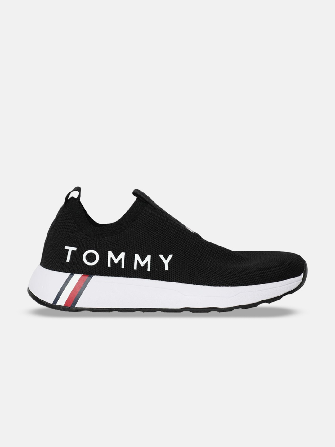 

Tommy Hilfiger Women Round Toe Sneakers, Black