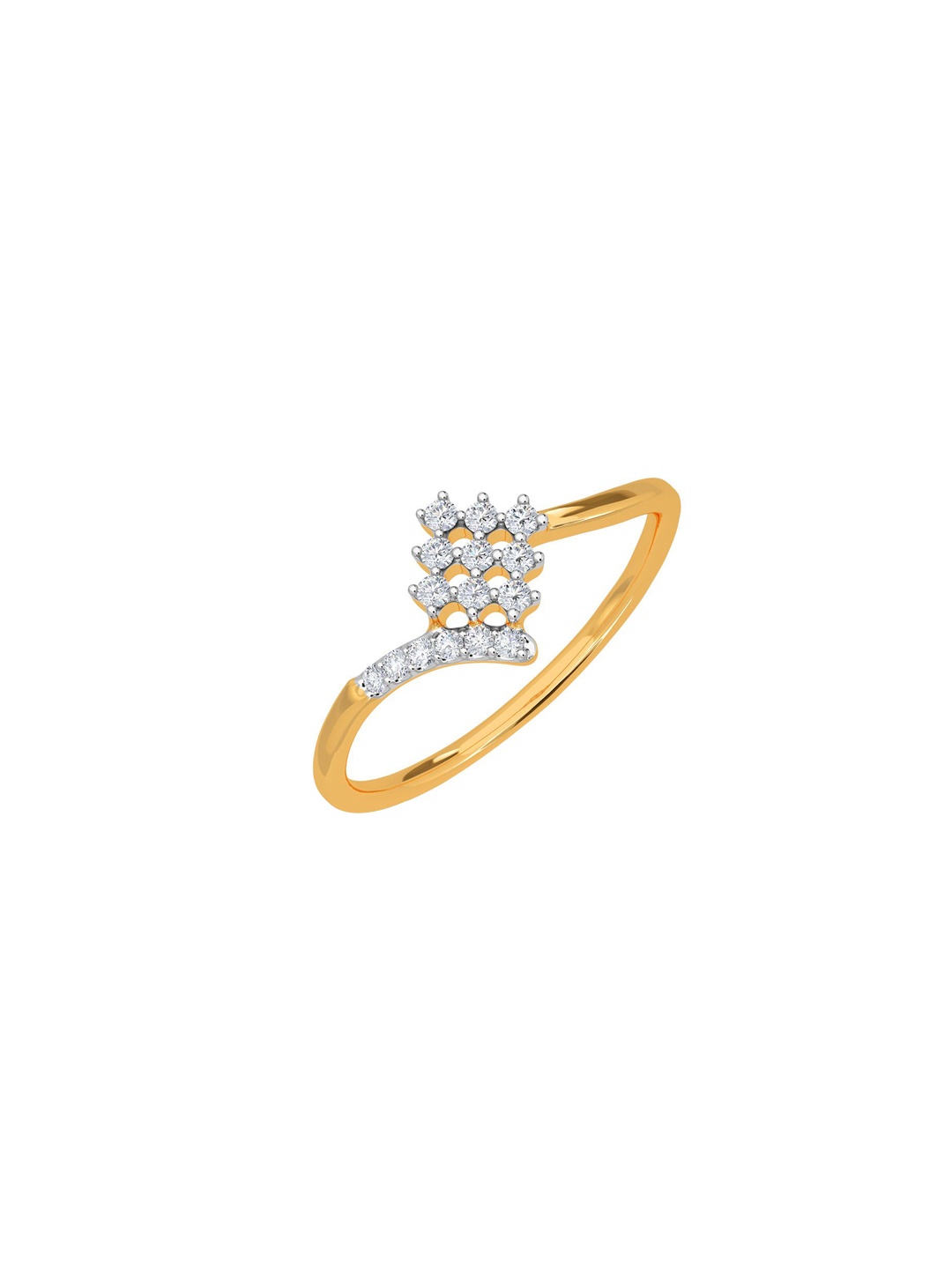 

KISNA DIAMOND AND GOLD JEWELLERY 14KT Finger Ring Diamond -0.12 CT