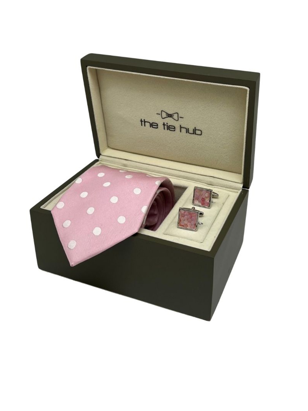 

The Tie Hub Men Accessory Gift Set of, Pink