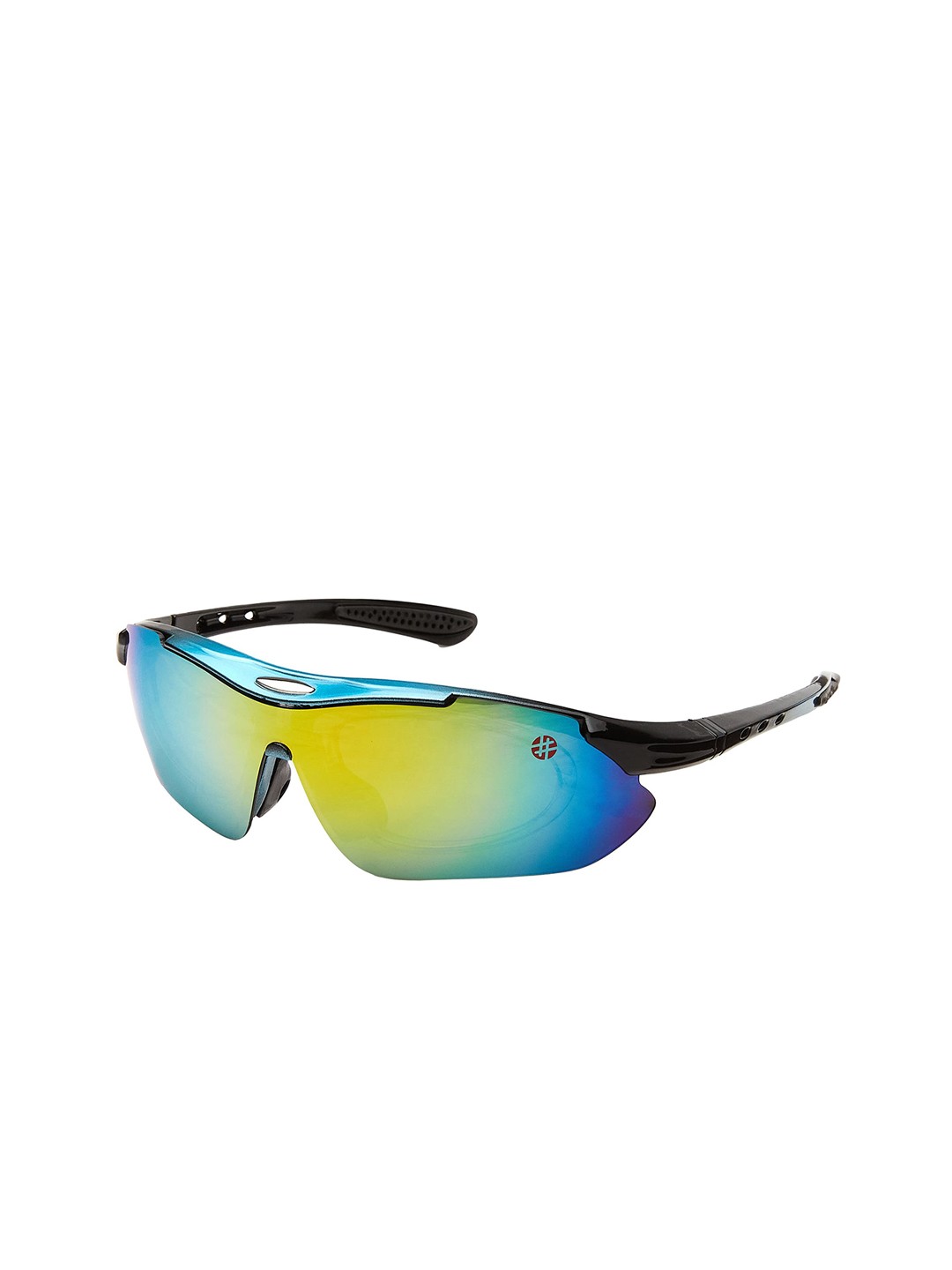 

HASHTAG EYEWEAR Unisex Shield Sunglasses with UV Protected Lens SP-6800-BLK, White
