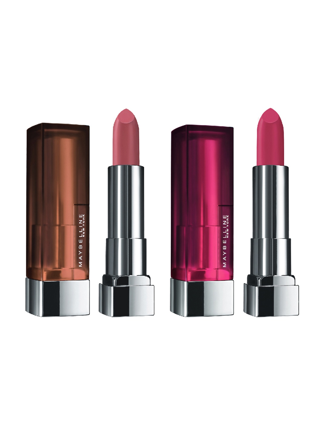 

Maybelline New York Set of 2 Color Sensational Creamy Matte Lipstick, Pink