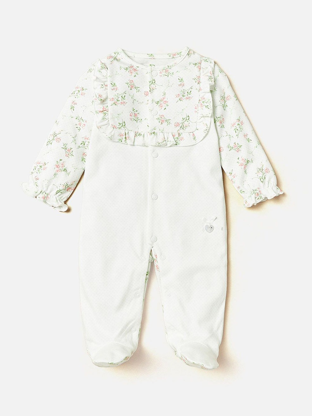 

Giggles by Babyshop Girls Printed Sleepsuit, Cream