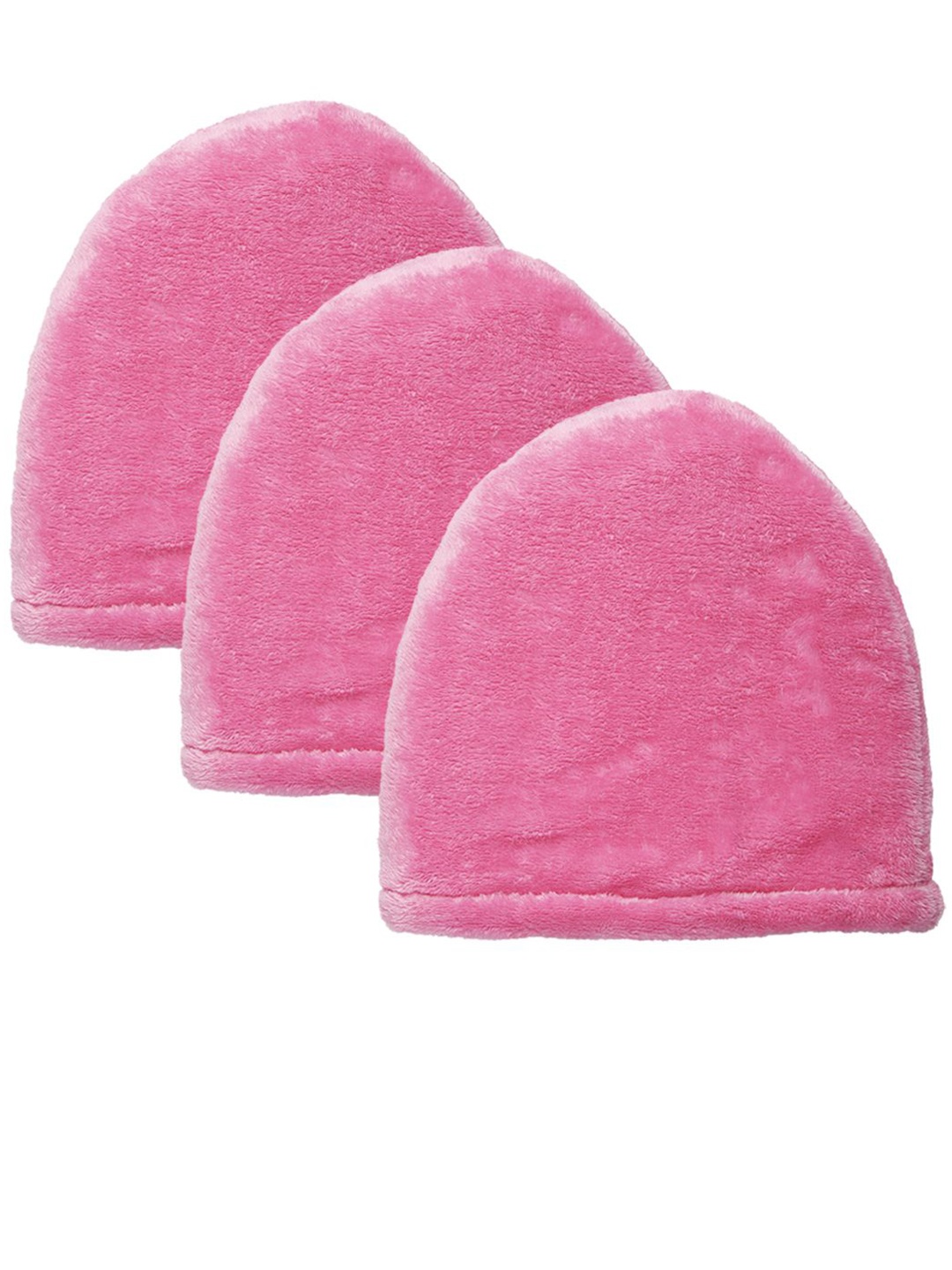 

KLOTTHE Girls Pack Of 3 Wollen Beanie Caps, Pink