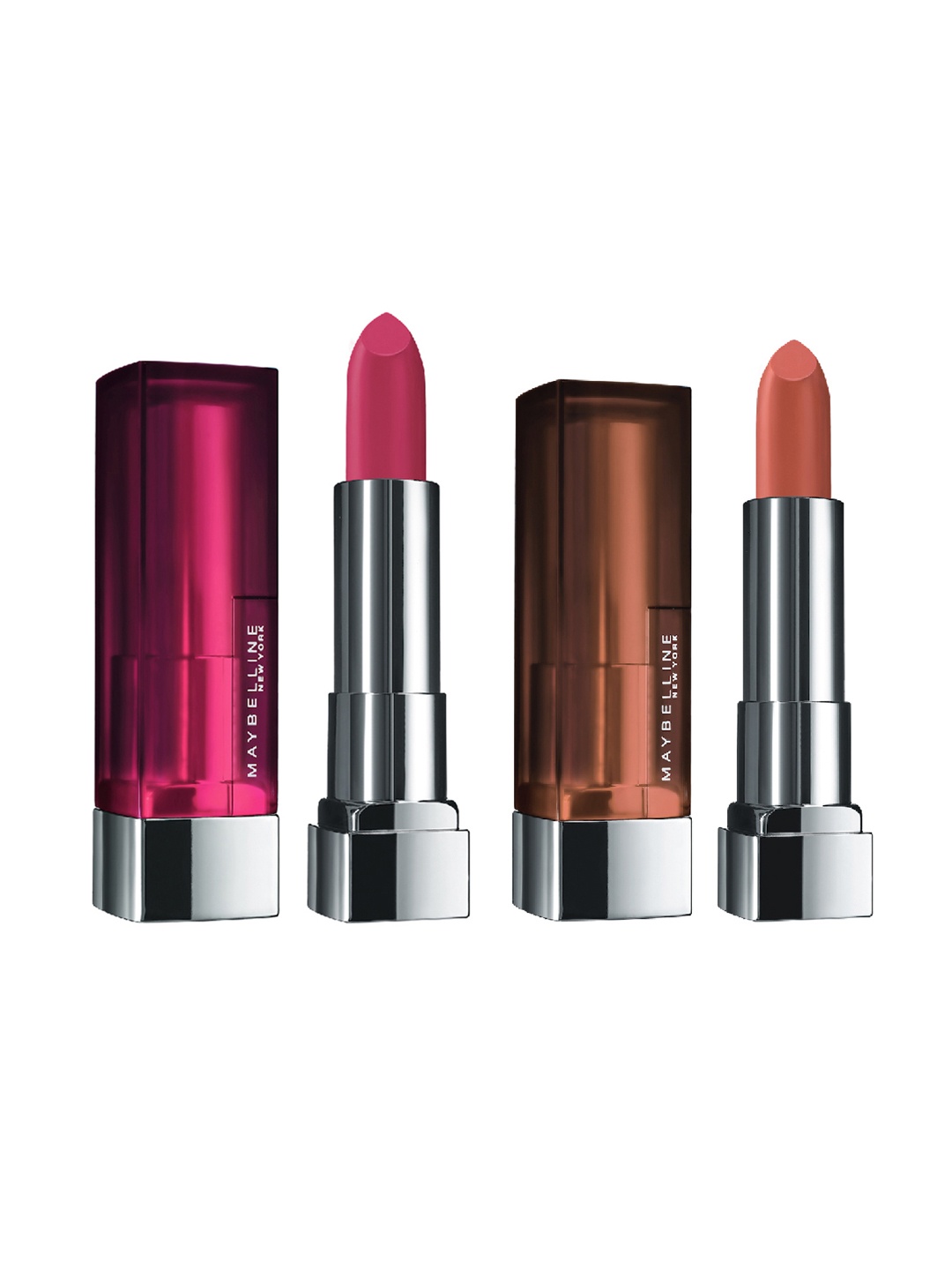 

Maybelline New York Set of 2 Color Sensational Creamy Matte Lipstick, Pink