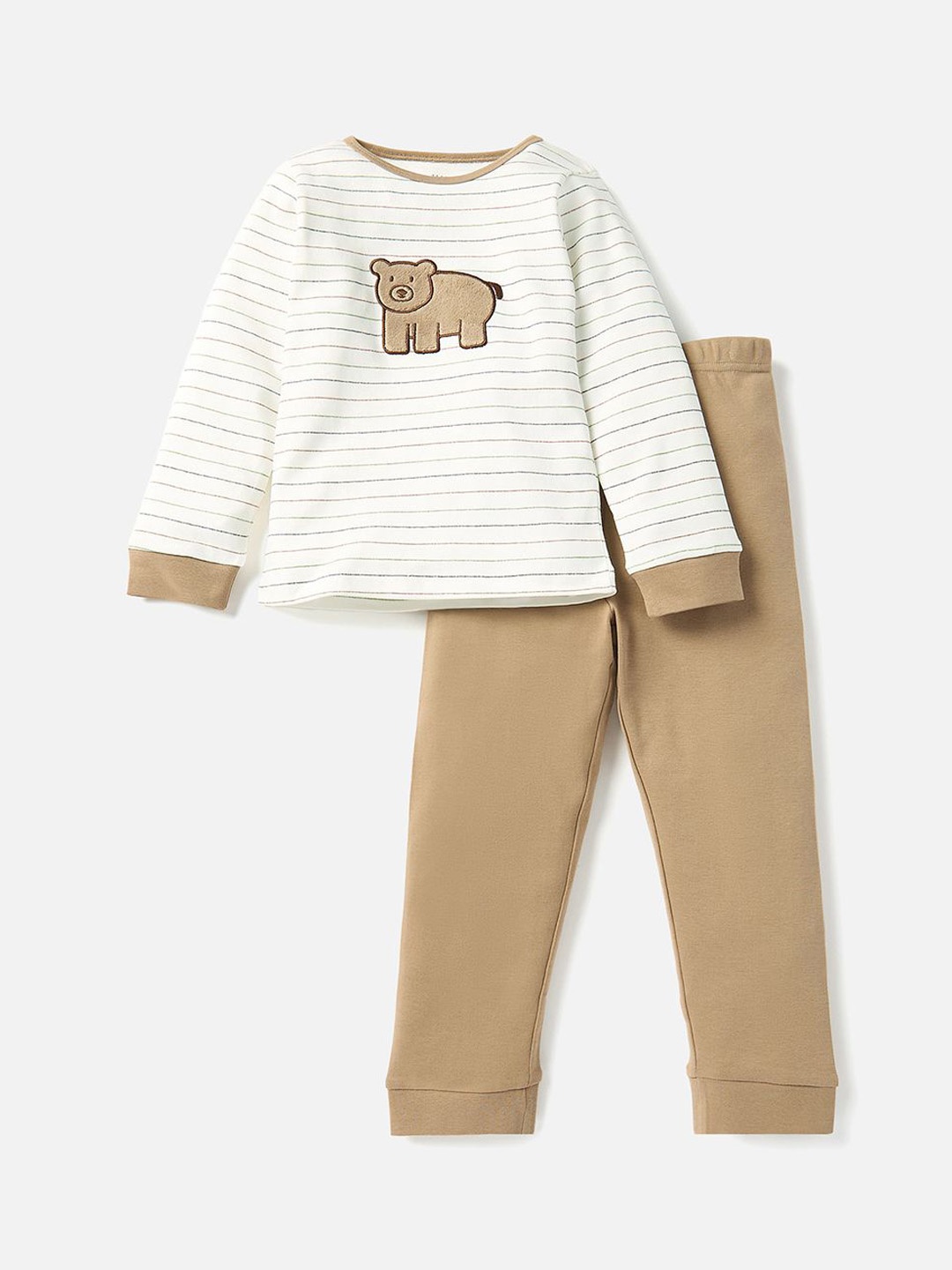 

Juniors by Babyshop Infant Boys Printed Cotton Night Suits, White