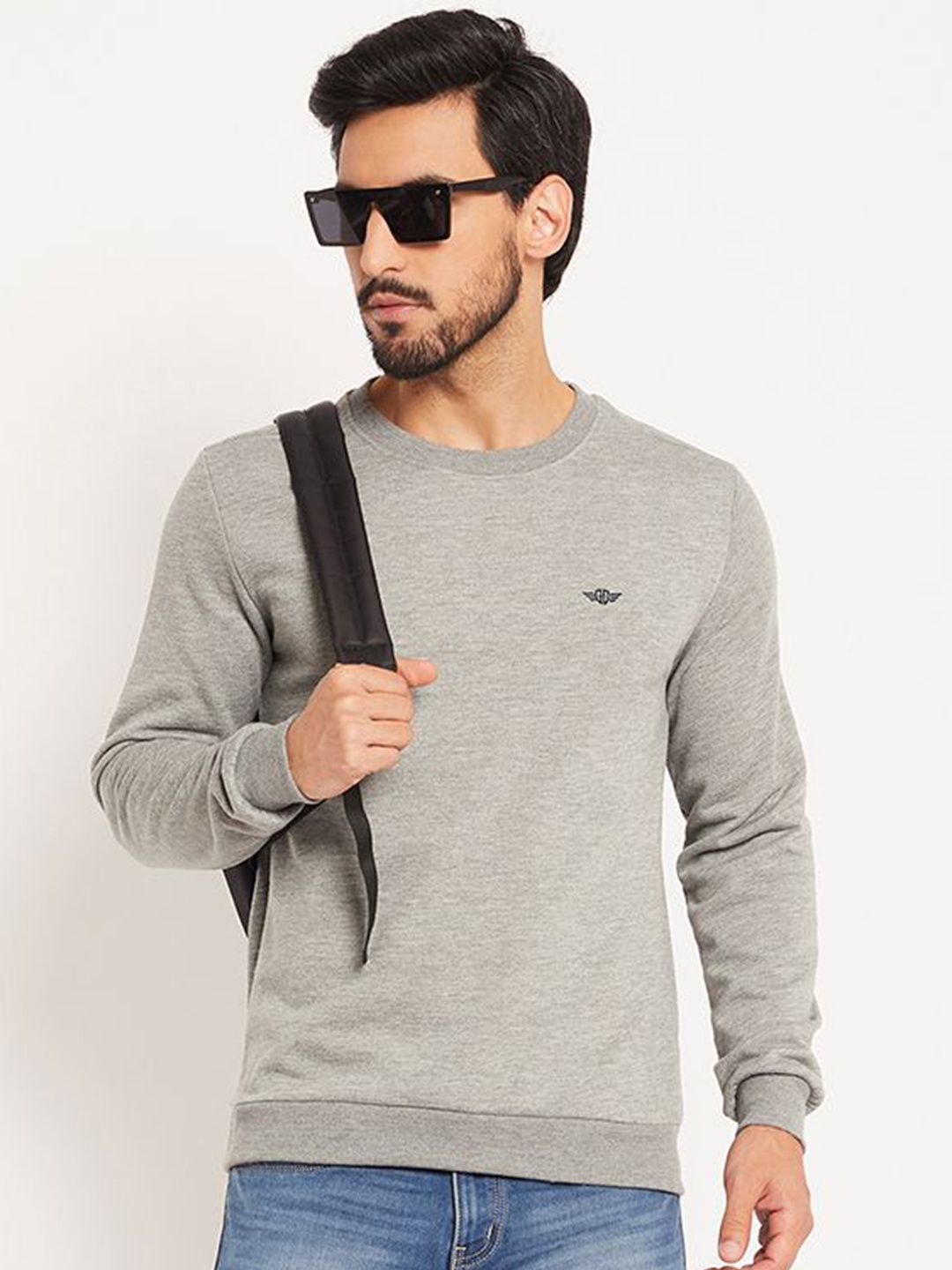 

GET GOLF Men Hooded Neck Pullover Sweatshirt, Grey