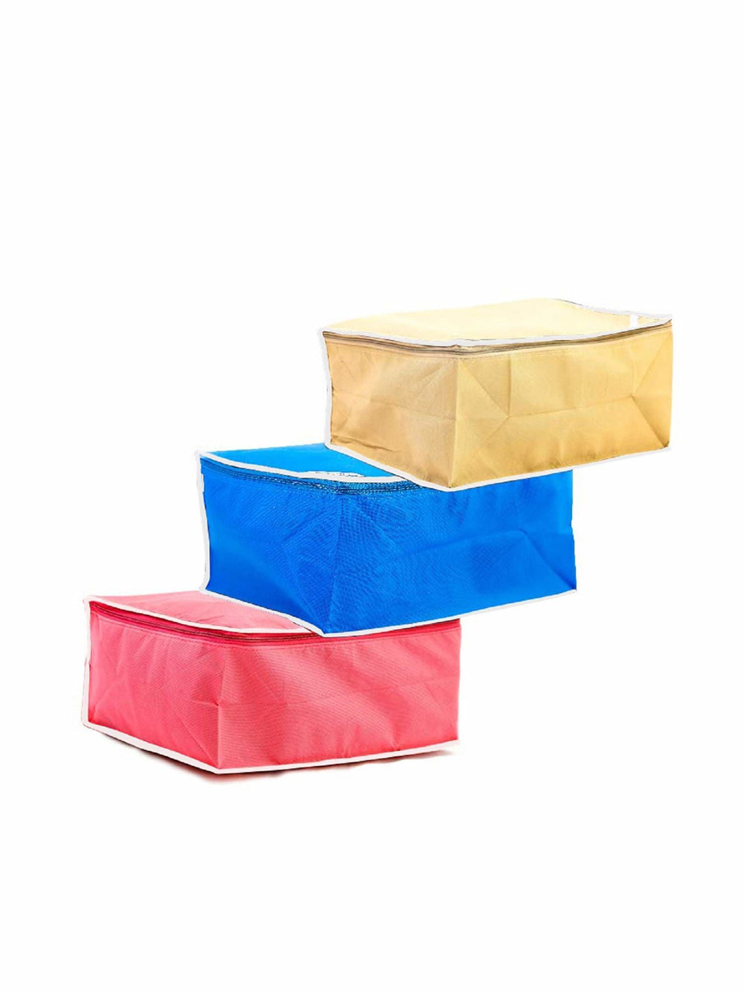 

Kuber Industries Blue & Pink 3 Pieces Saree Cover Organisers