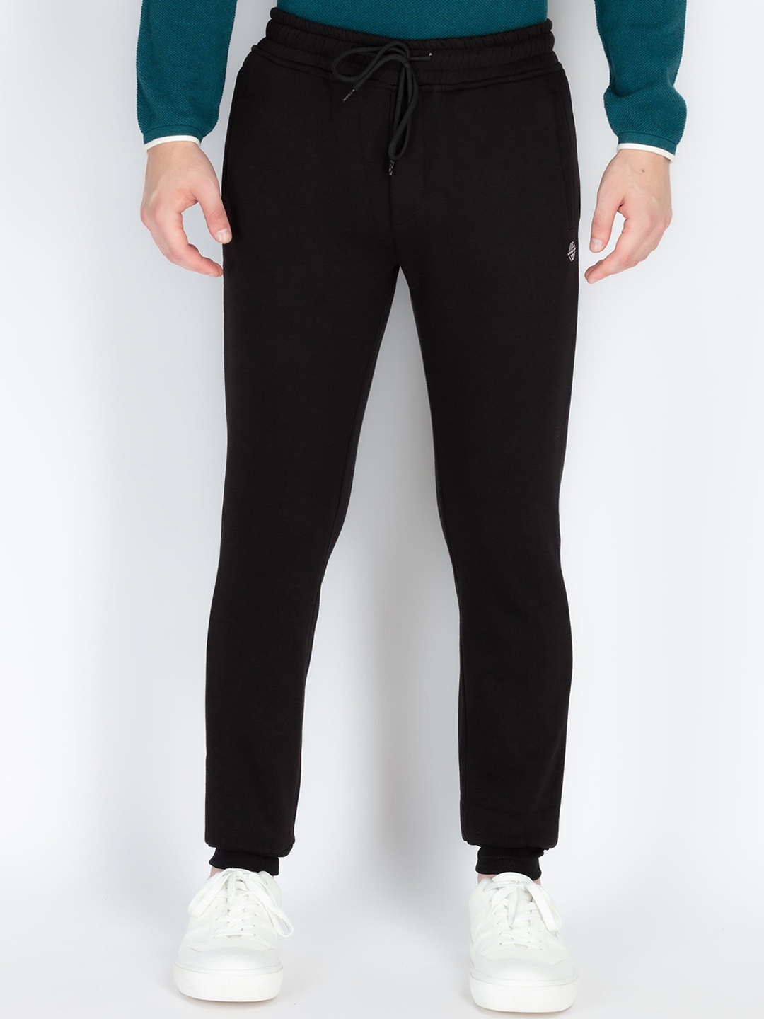 

Status Quo Men Mid-Rise Regular Fit Joggers, Black