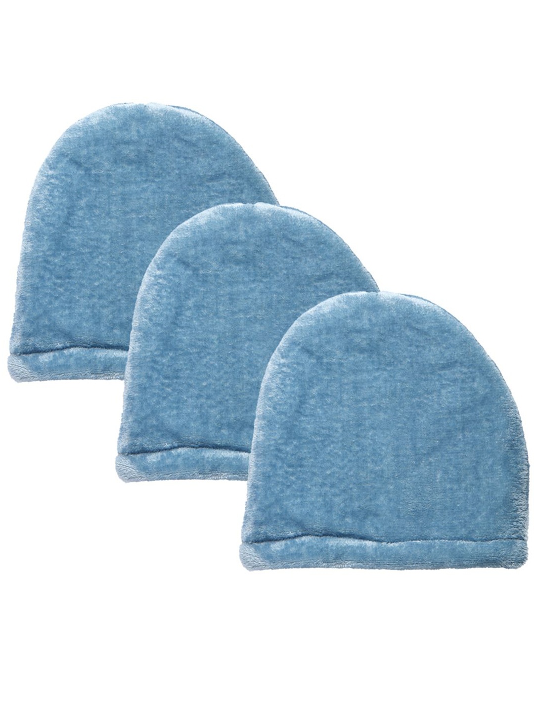 

KLOTTHE Girls Pack Of 3 Wollen Beanie Caps, Blue