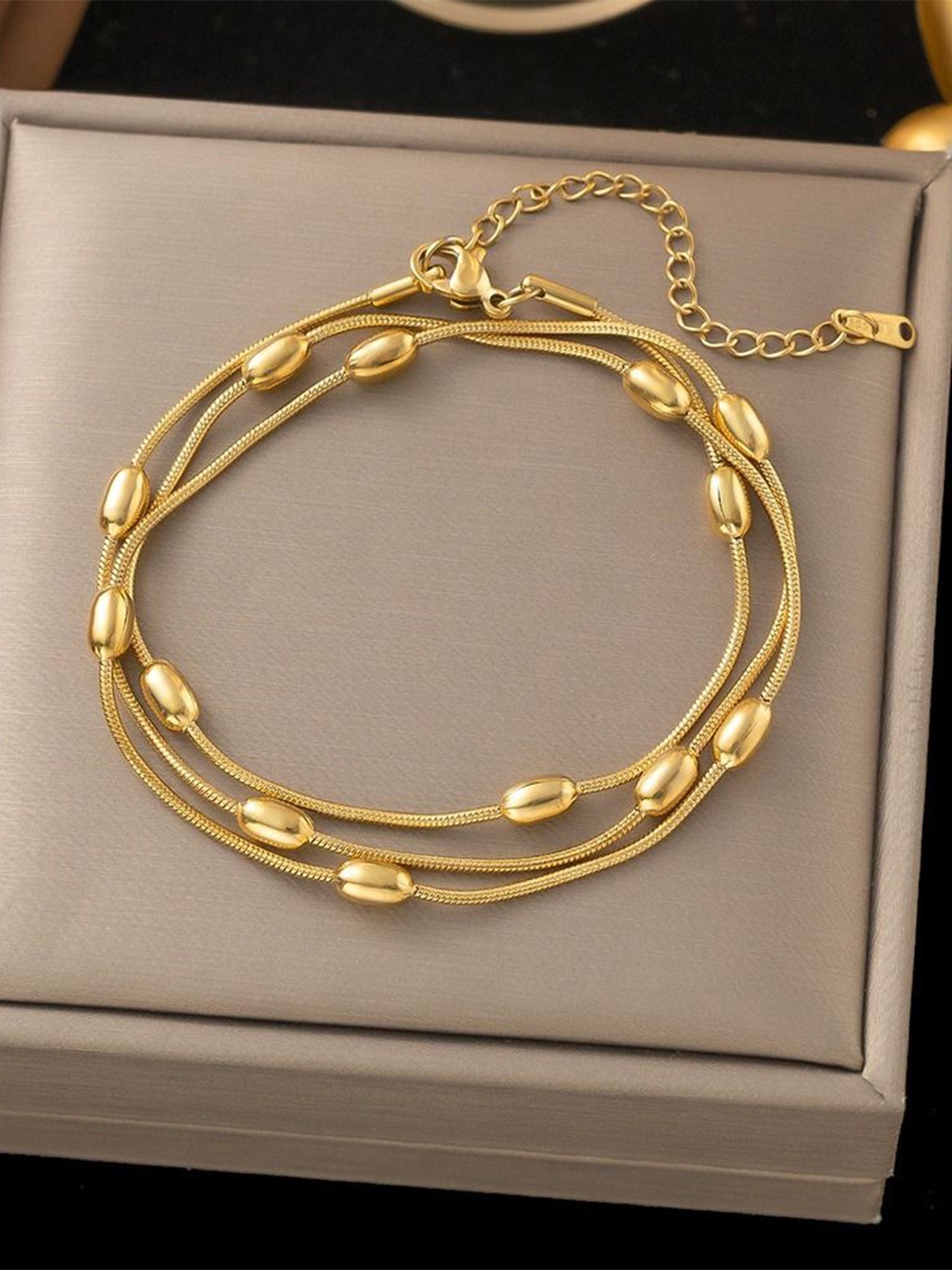 

MYKI Gold-Plated Stainless Steel Multistrand Bracelet
