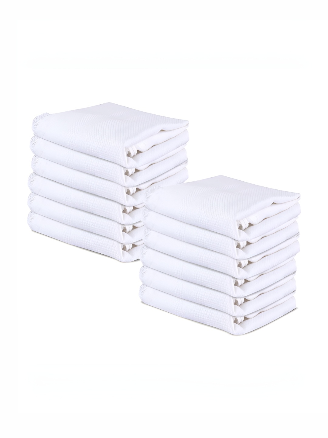 

Kuber Industries White 12 Pieces Cotton Table Napkins