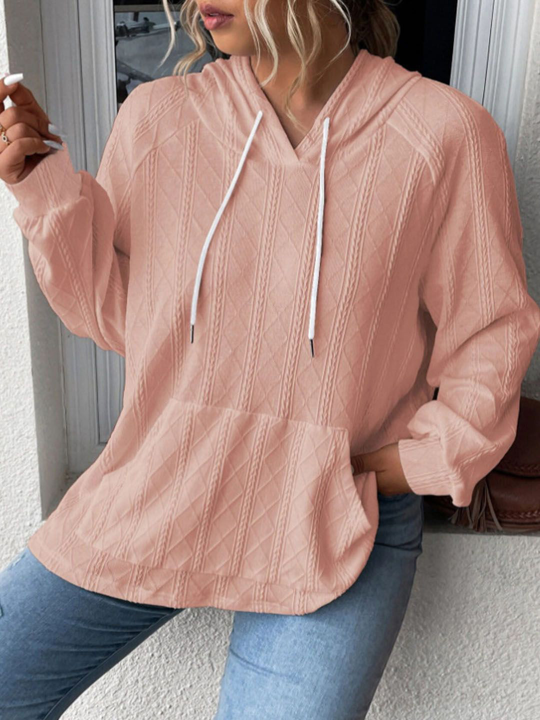 

StyleCast Women Hooded Sweatshirt, Peach