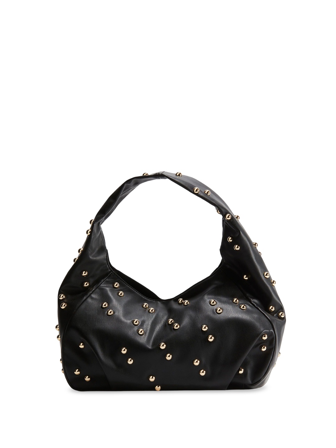

H&M Stud-Decorated Shoulder Bag, Black