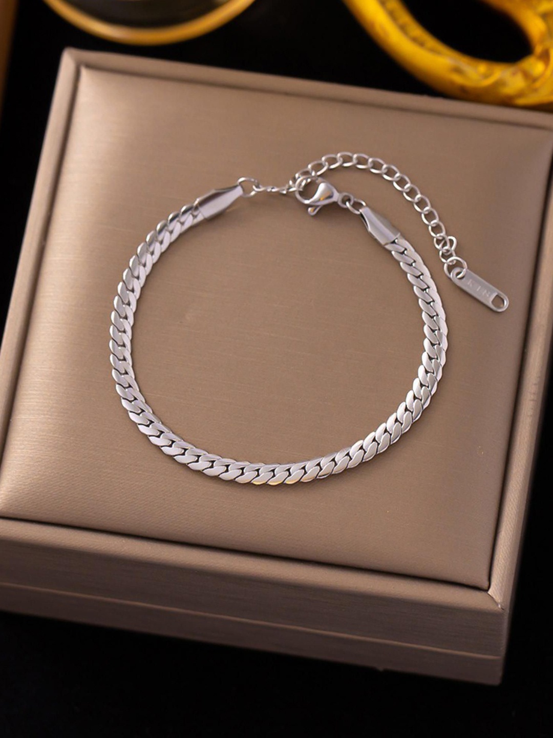 

MYKI Gold-Plated Stainless Steel Wraparound Bracelet, Silver