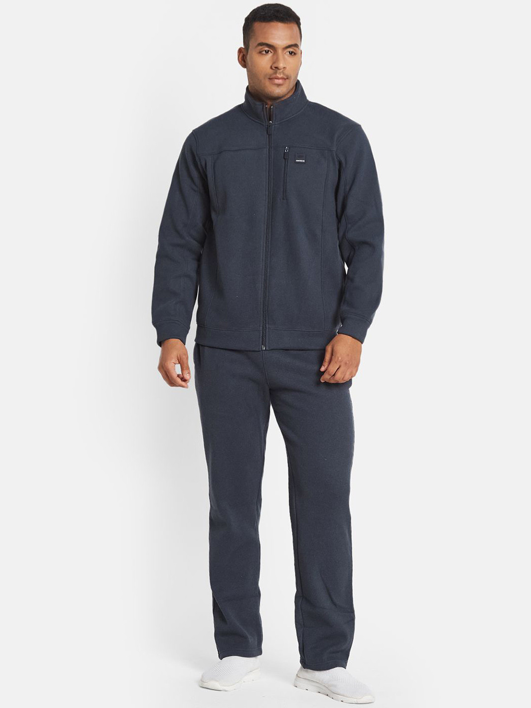 

Octave Men Mock Collar Mid-Rise Tracksuit, Navy blue