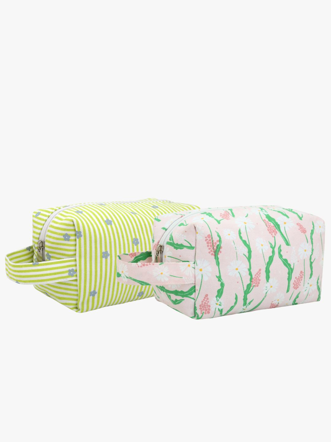 

EcoRight Set of 2 Other Prints Eco Friendly Vanity Bag Travel Accessory, Pink