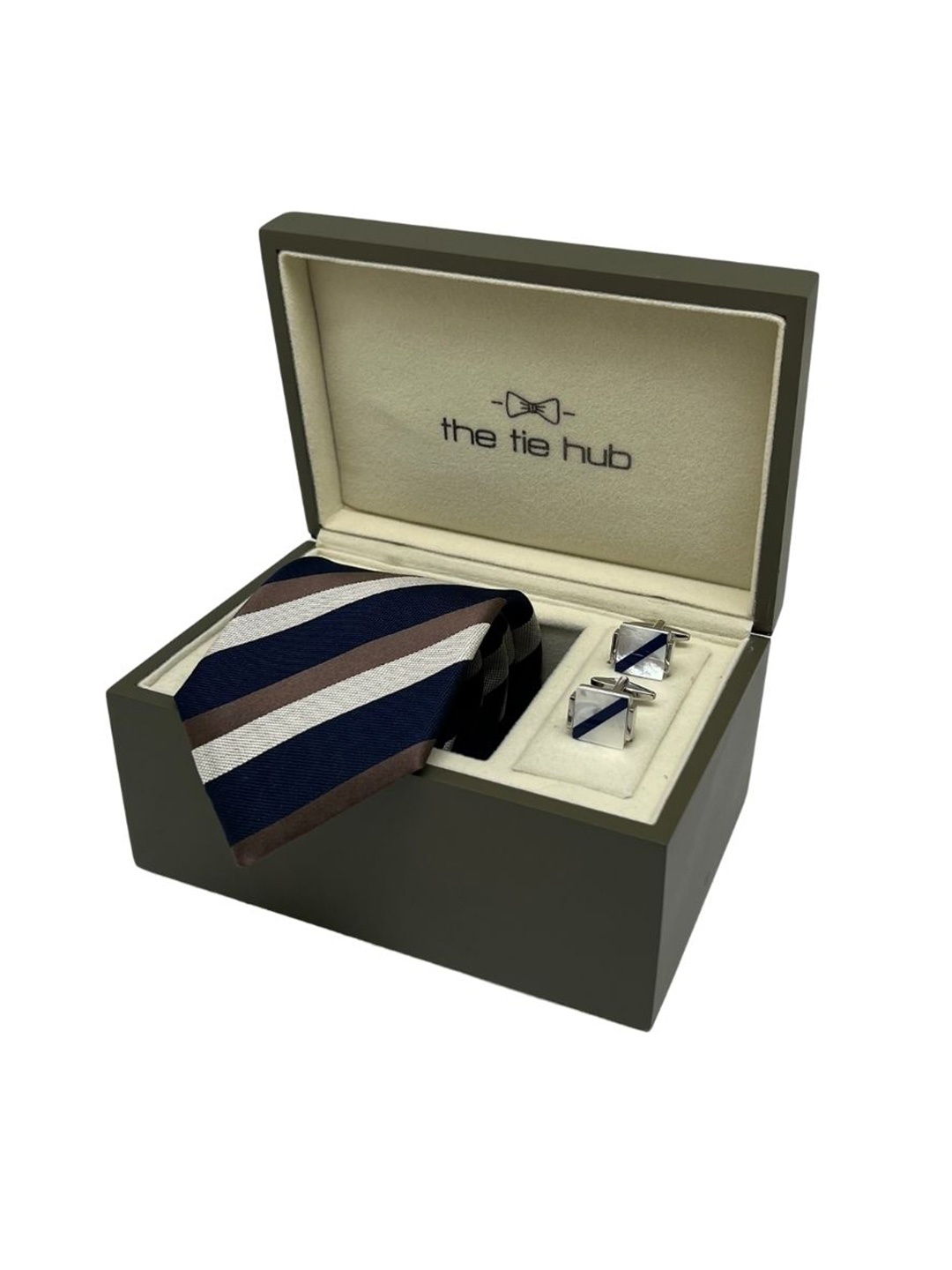 

The Tie Hub Men Accessory Gift Set, Navy blue