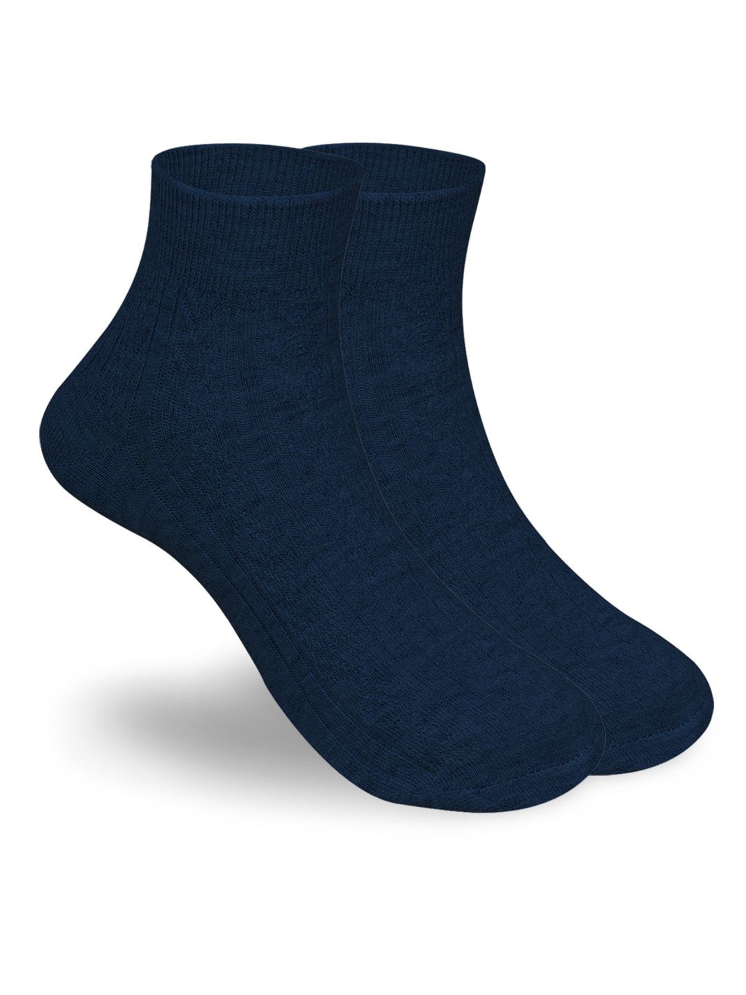 

FOOTPRINTS Women Pack Of 2 Ankle-Length Socks, Navy blue