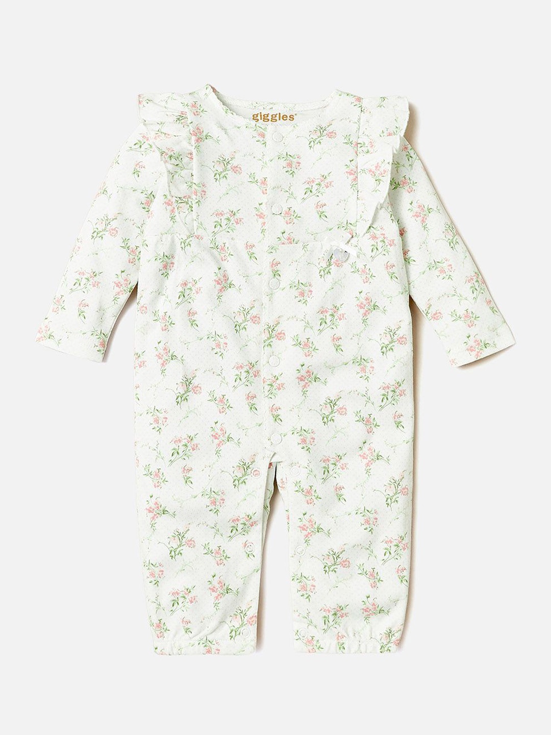 

Giggles by Babyshop Girls Printed Rompers, Cream