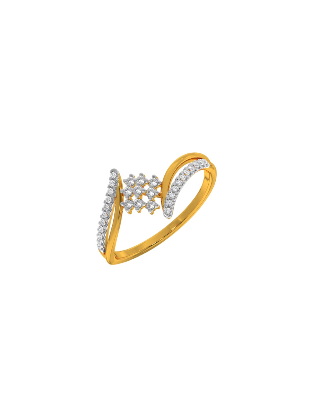 

KISNA DIAMOND AND GOLD JEWELLERY 18KT Ninth Glory Finger Ring Diamond 1.48 gm