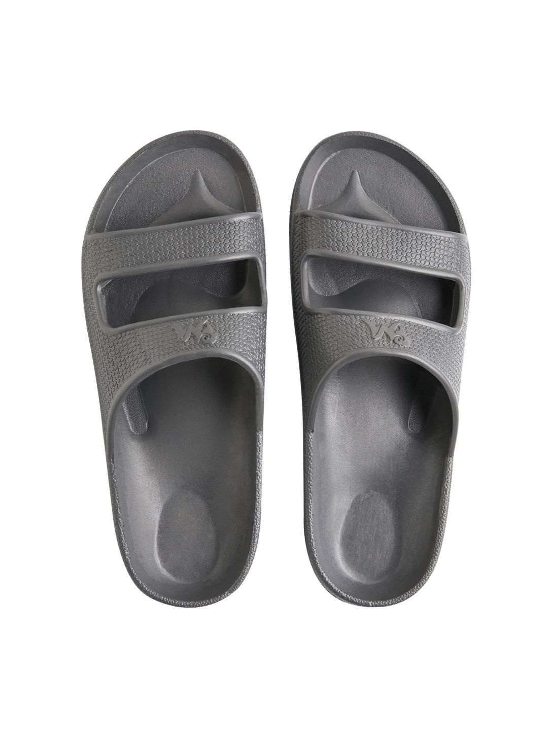 

NEEMANS Men Rubber Open Toe Sliders Flip Flops, Grey