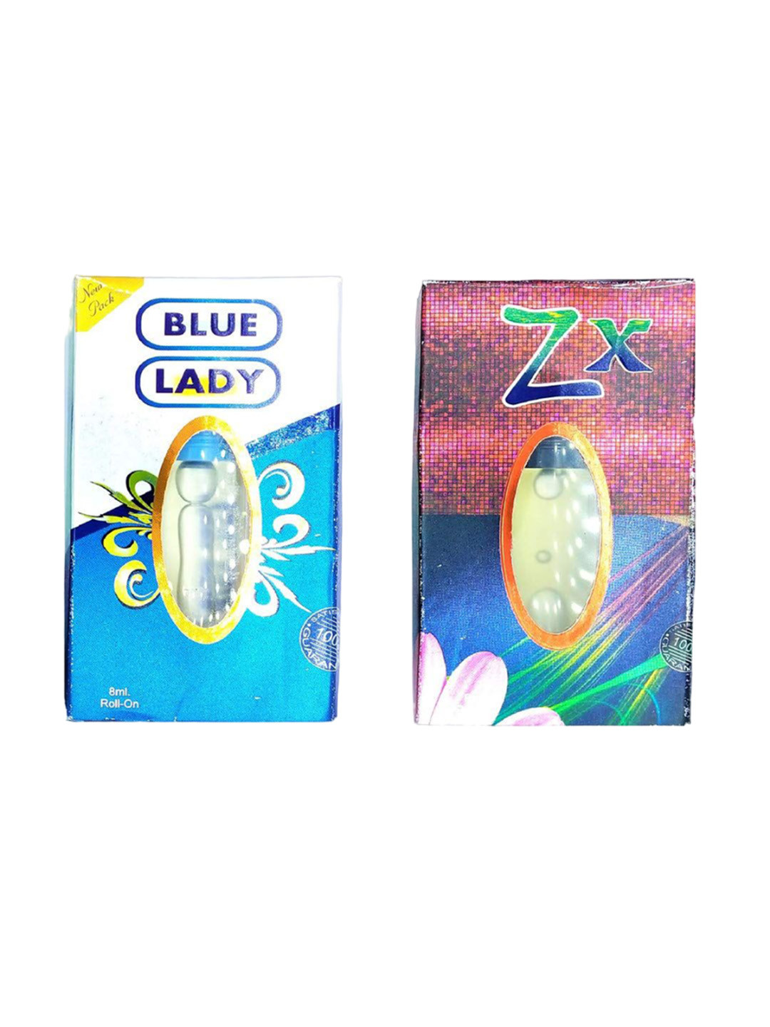 

RAVIOUR LIFESTYLE Set Of 2 Blue Lady & ZX Roll On Attar - 8ml Each, Transparent