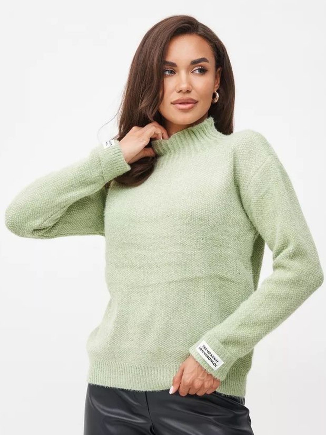 

LULU & SKY Women Cable Knit Pullover, Green