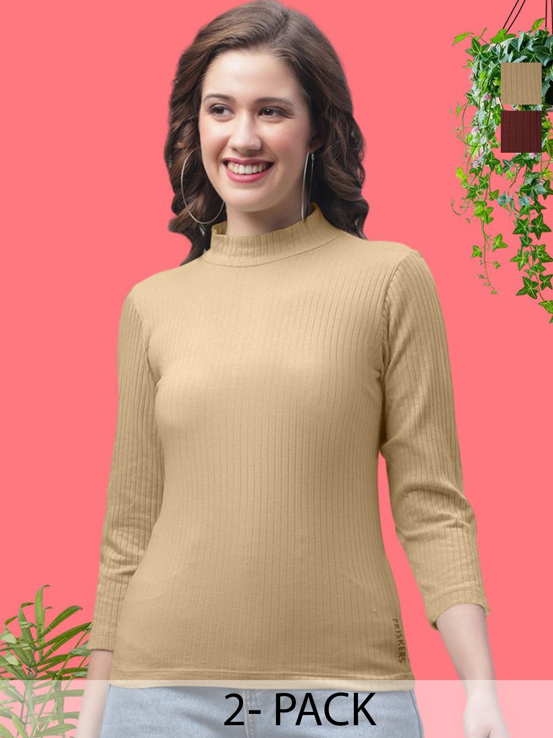 

FBAR Women Cotton Self Design Top, Multi