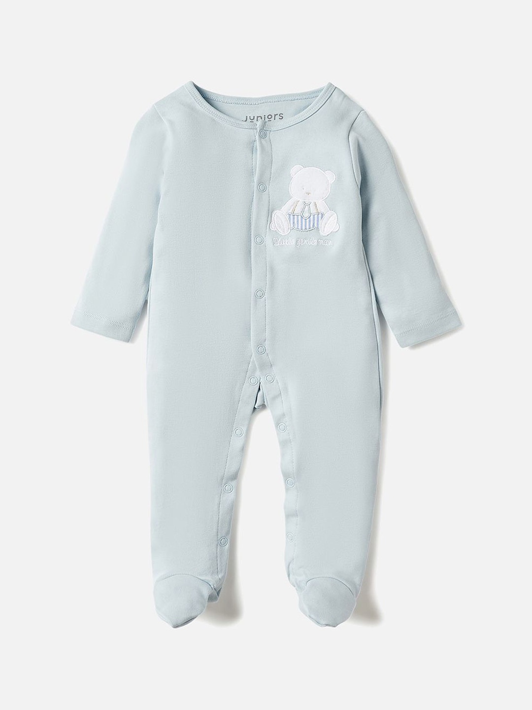 

Juniors by Babyshop Boys Cotton Printed Sleepsuit, Blue
