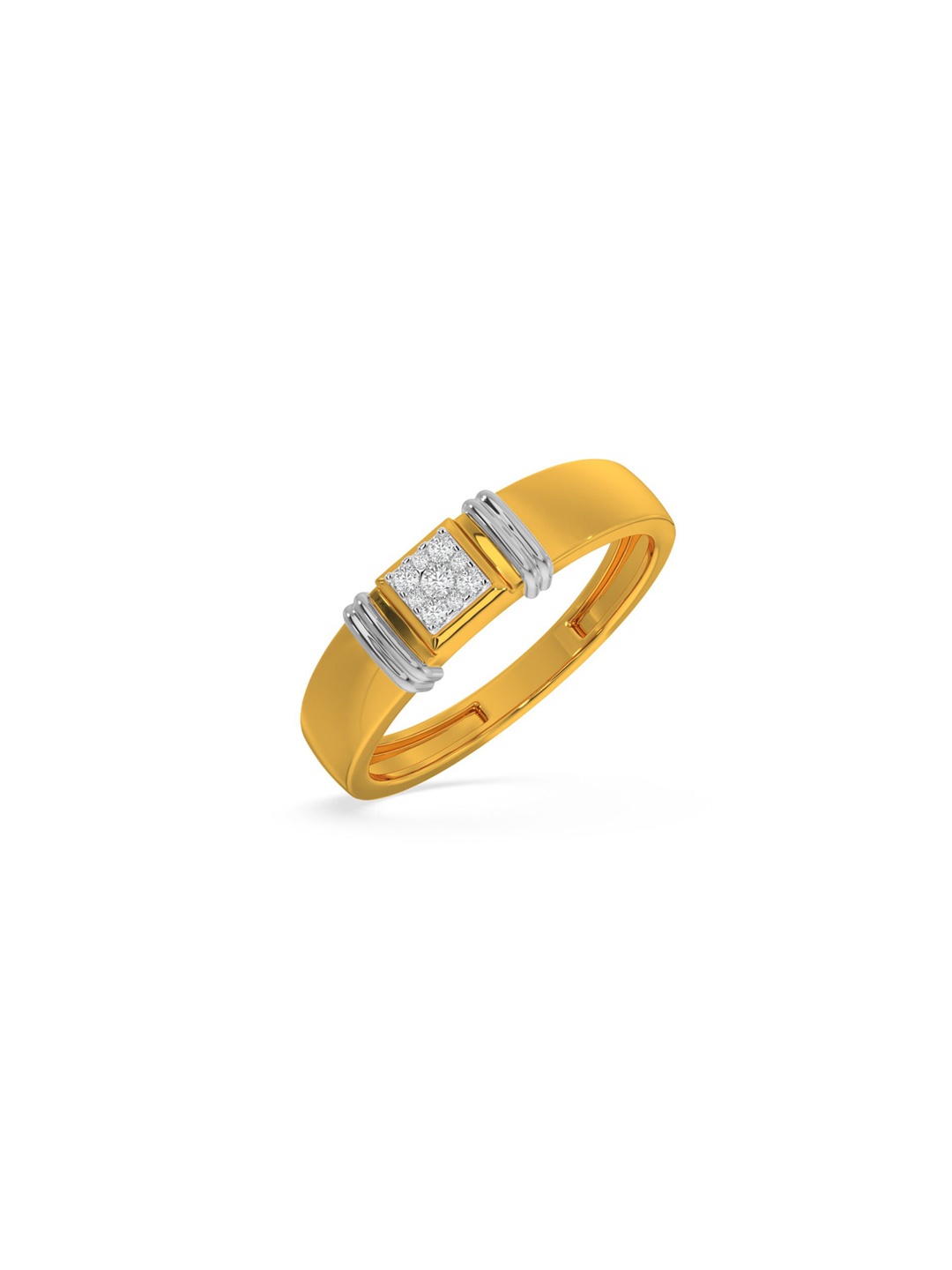 

KISNA DIAMOND AND GOLD JEWELLERY 14KT Yellow Gold Diamond Ring 1.89gm