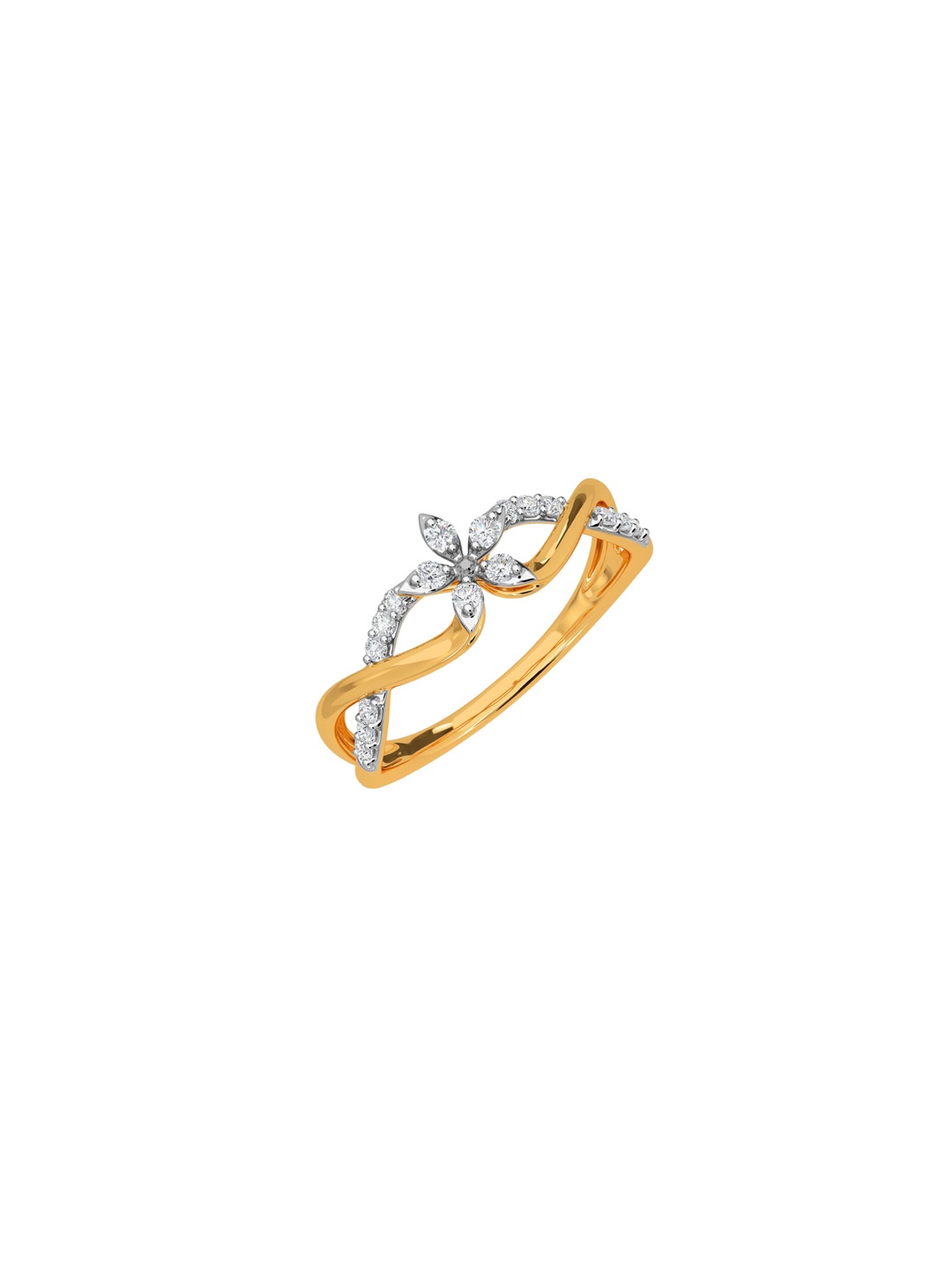 

KISNA DIAMOND AND GOLD JEWELLERY Women 18KT Diamond Ring 0.12 carat