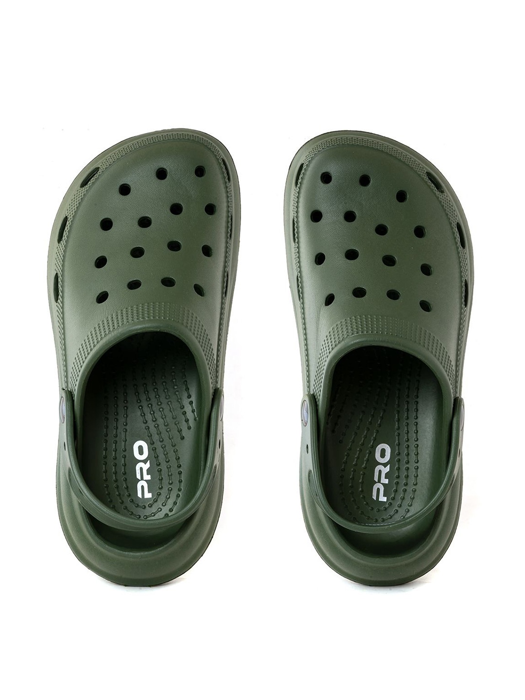 

Khadims Men Self Design Clogs, Olive
