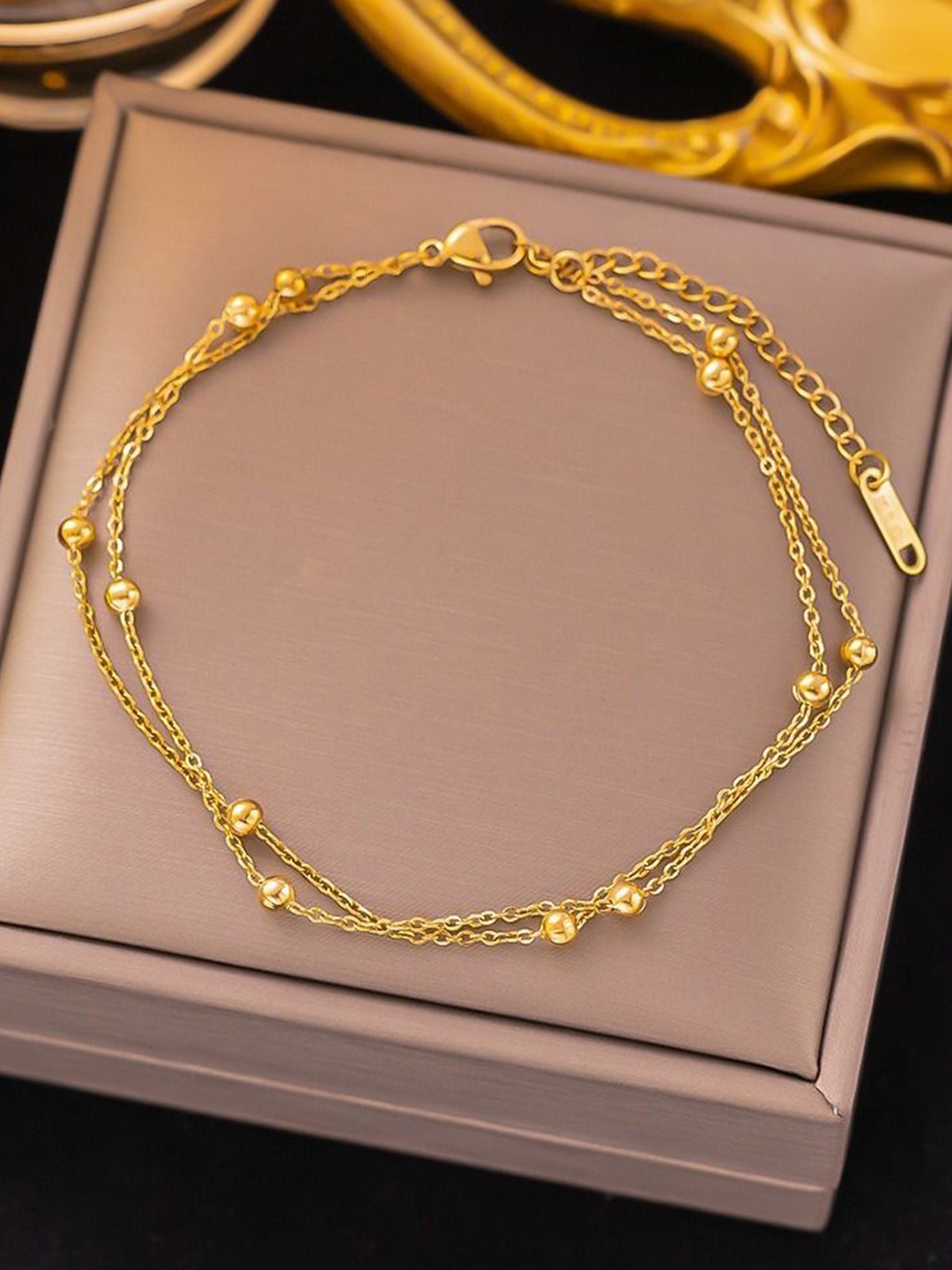 

MYKI Women Gold-Plated Wraparound Bracelet