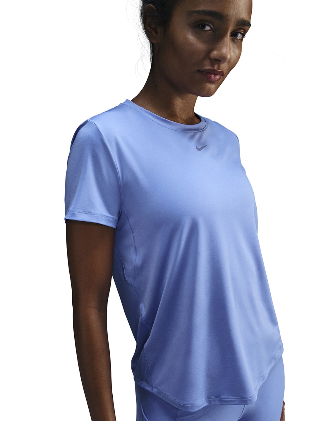 

Nike Women Solid One Classic Dri-FIT Short-Sleeve Top, Blue