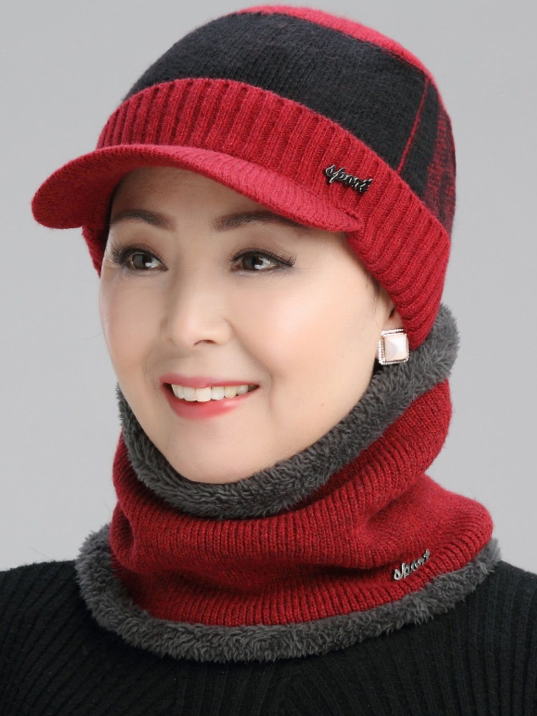 

Alexvyan Women Beanie Caps, Red
