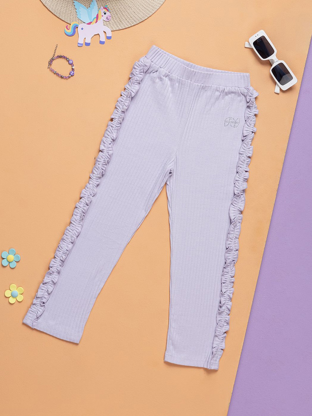 

Purple United Kids Girls Trousers, Lavender