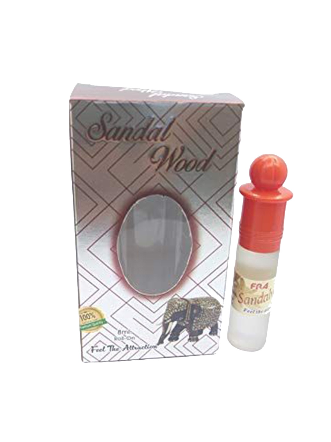 

RAVIOUR LIFESTYLE Sandalwood 100% Pure Floral Roll On Attar- 8 ml, Transparent